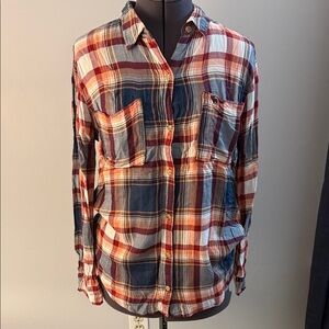 Abercrombie & Fitch Multicolor Plaid Button-Down Shirt
